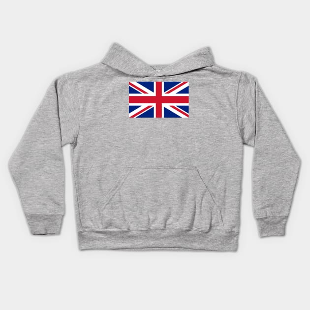English Union Jack Flag Kids Hoodie by Sterling